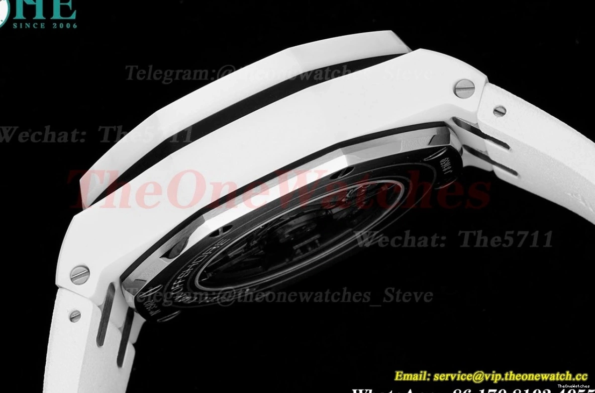 Ceramic Offshore White A3126 RU APF 44mm Oak Royal Stk 0509